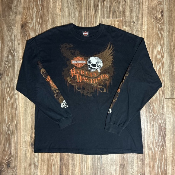 Harley-Davidson Other - Vintage Harley Davidson Black Longsleeve Shirt